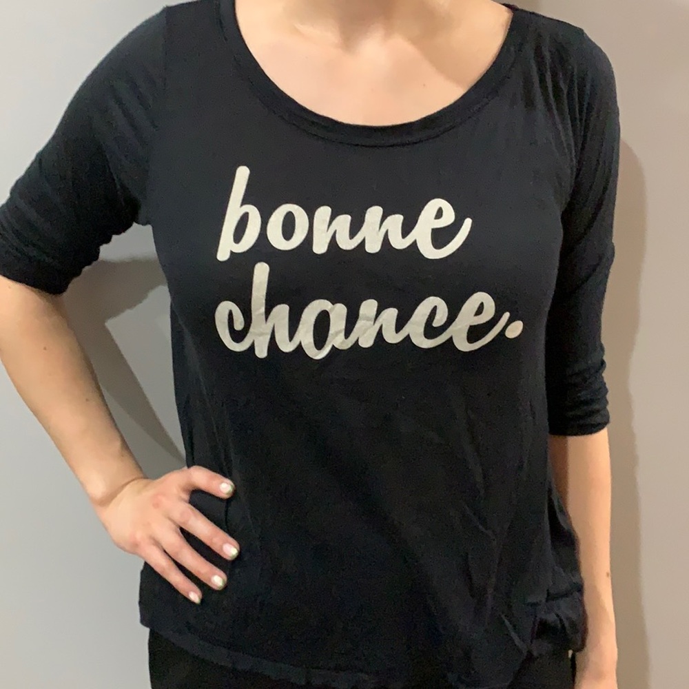 Graphic 3/4 Length Tee // Size Small